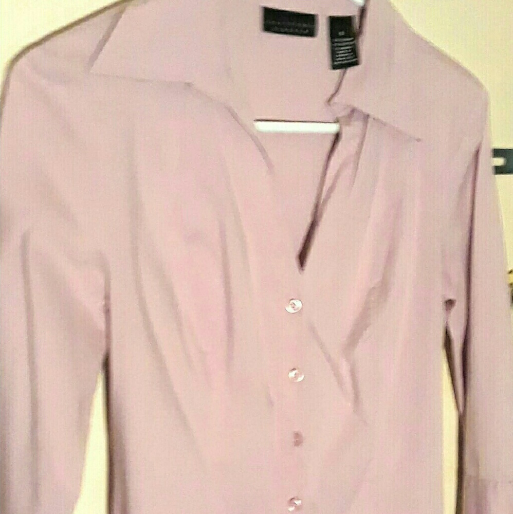 Women's V-Neck, Button front Blouse